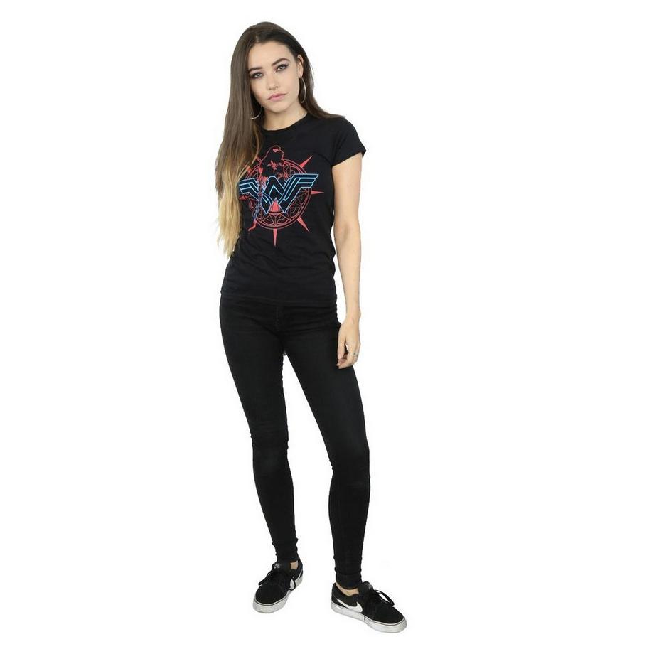 DC COMICS Wonder Woman Neon Logo T-Shirt  