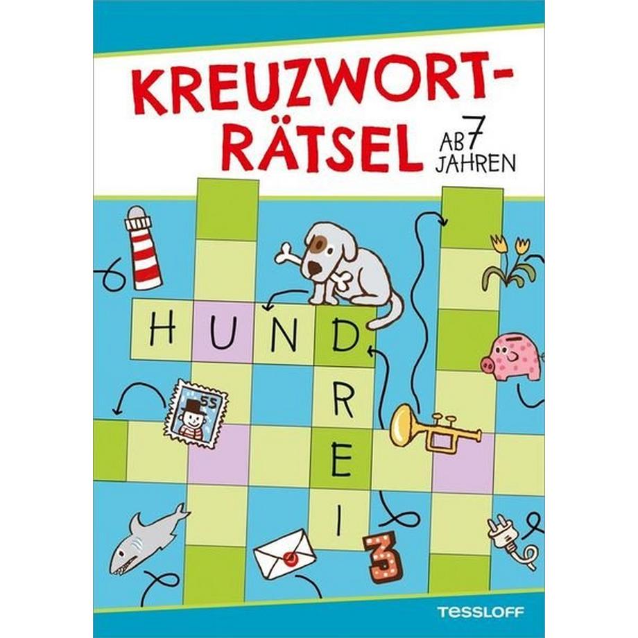   Kreuzworträtsel ab 7 Jahren (Blau/Hund) 
