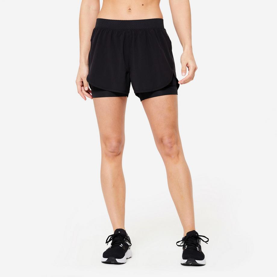 DOMYOS  Shorts donna cardio protezione anti-sfregamento sintetico 