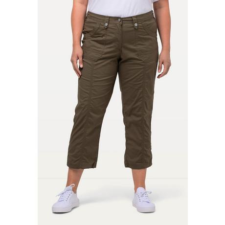 Ulla Popken  Pantalon cargo 7/8 avec attaches, taille confortable 