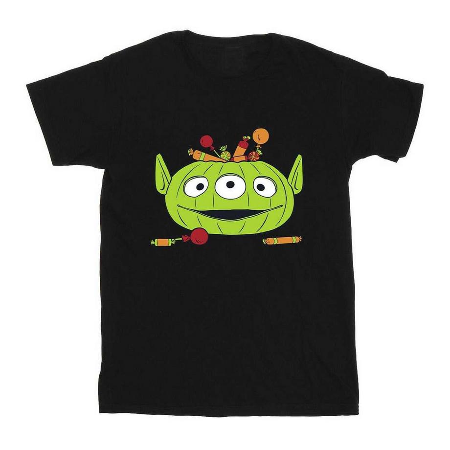 T-ShirtMotiftyle Halloween Alien Pumpkin Basket