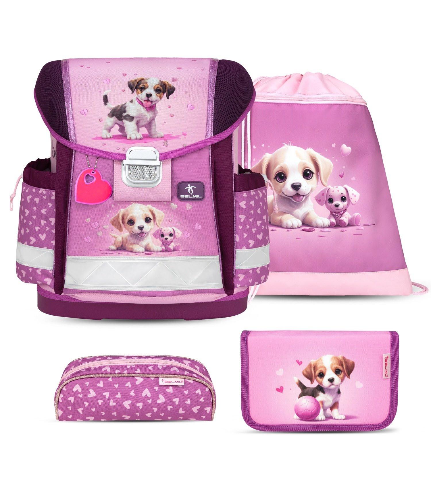 Belmil  CLASSY Schulrucksack-Set Little Puppies 