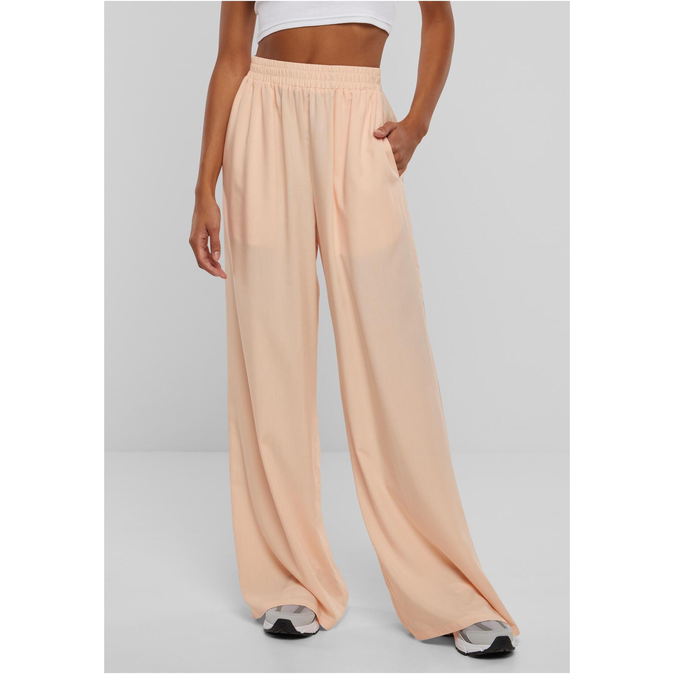 URBAN CLASSICS Pantalon en viscose à jambe large  