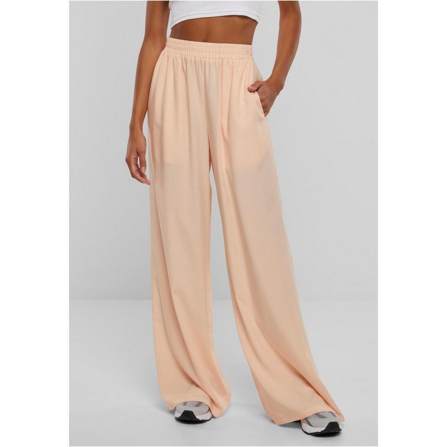 URBAN CLASSICS Viskose Hose mit weitem Bein  