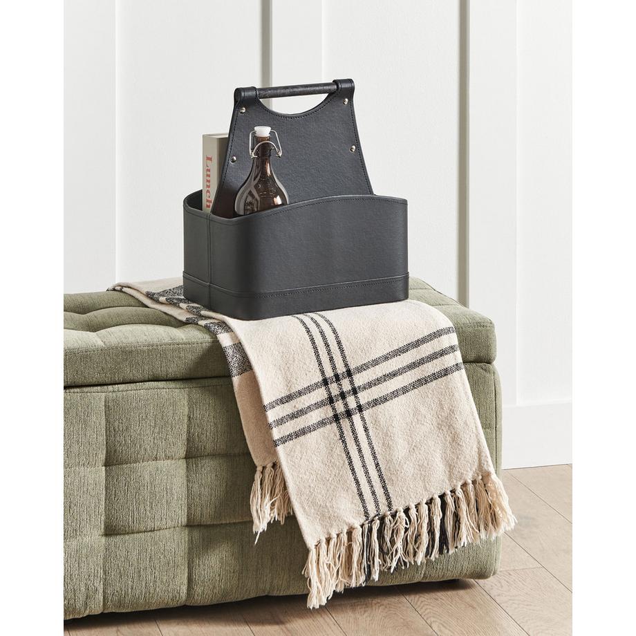 Beliani Korb, Büroaccessoires en Pelle sintetica Rustico URUK  