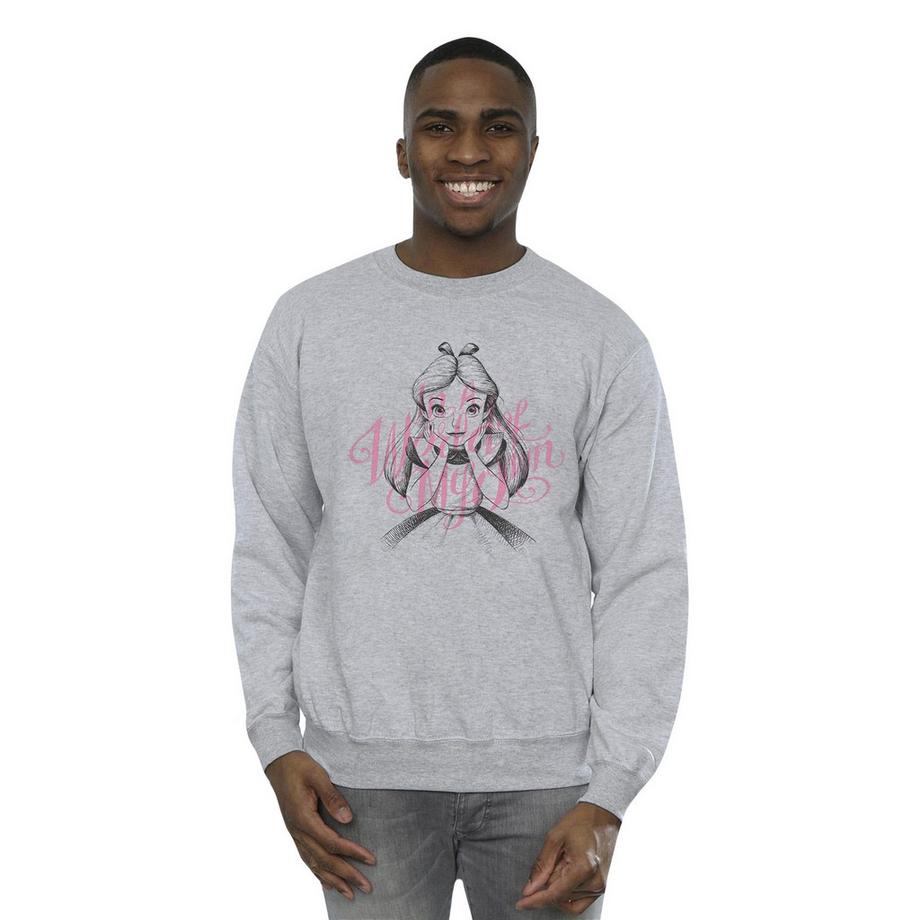 Disney Alice In Wonderland In A World Of My Own Sweatshirt  