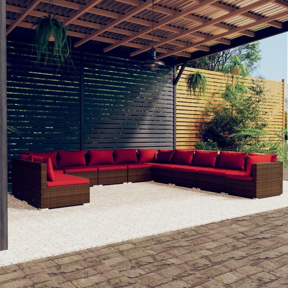 VidaXL Garten lounge set poly-rattan  