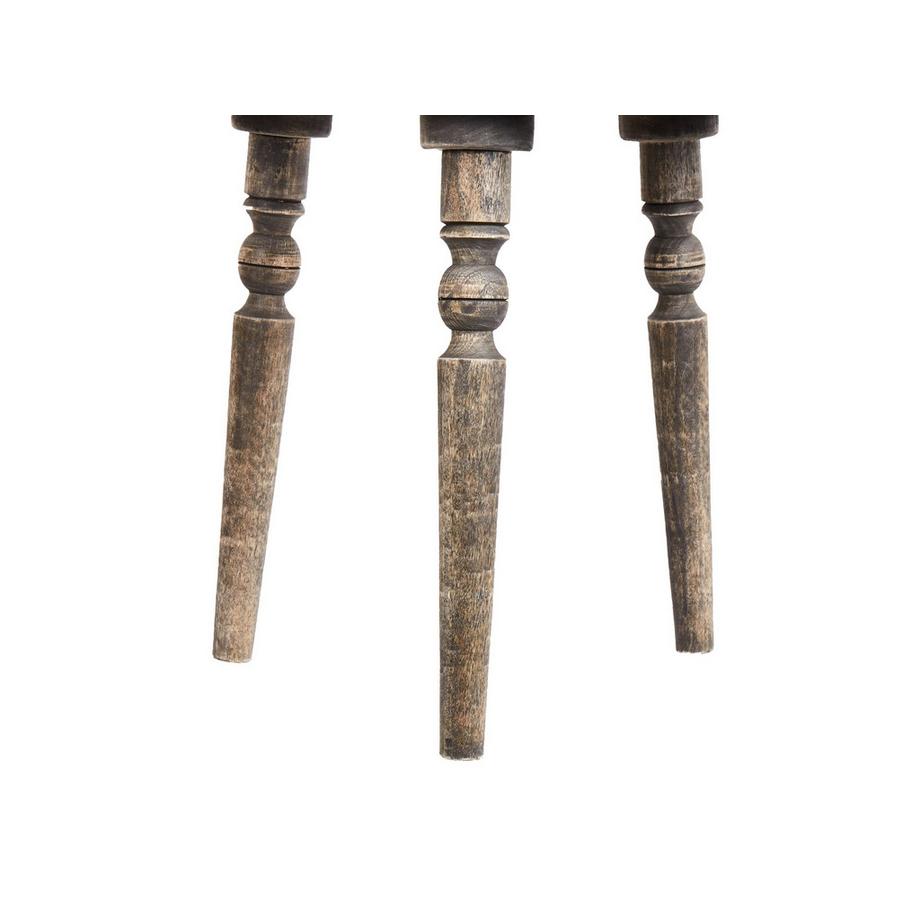 Beliani Table d'appoint en Manguier Rustique WANDILO  