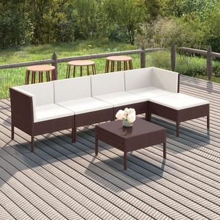 VidaXL Garten-sofagarnitur poly-rattan  