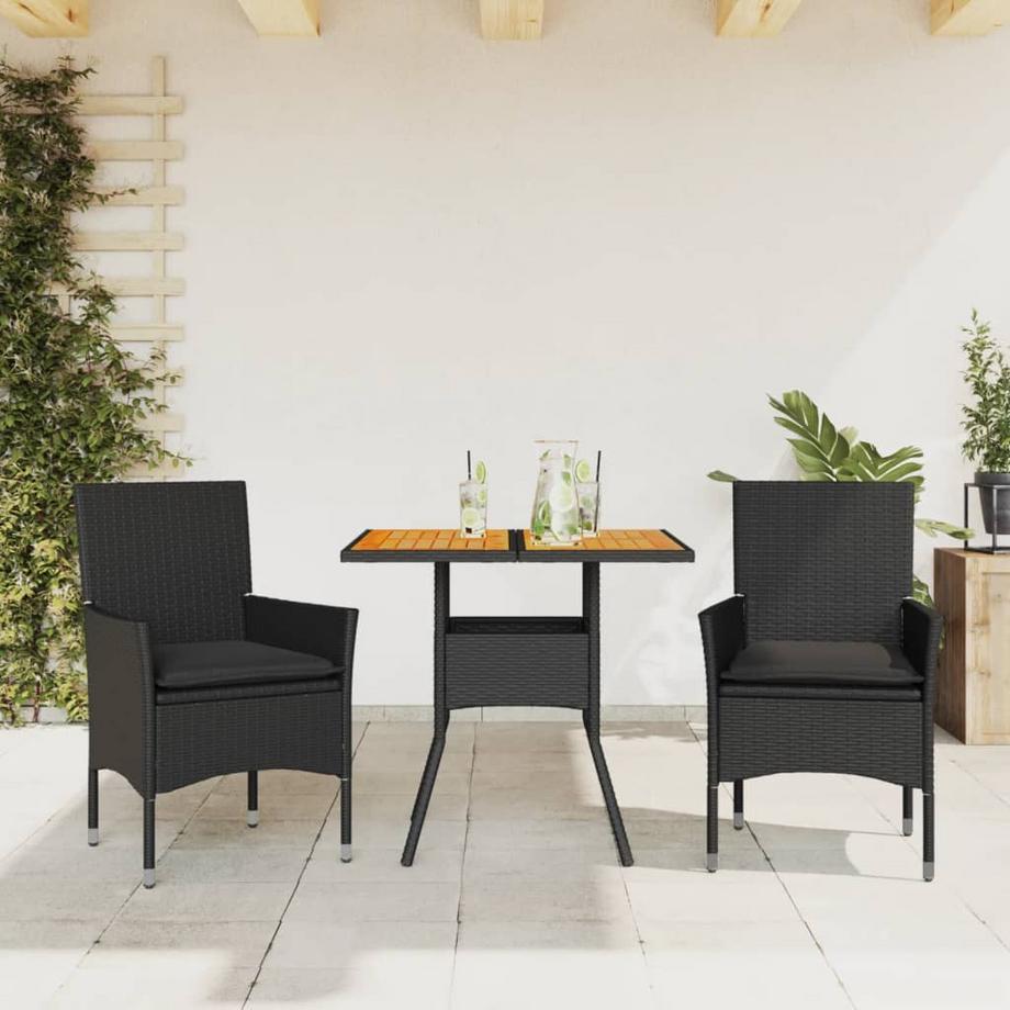 VidaXL set da pranzo da giardino Polirattan  