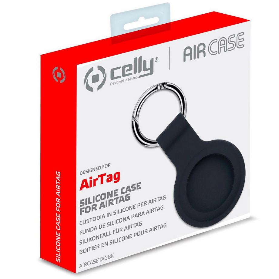 Celly  Étui AirTag Noir 