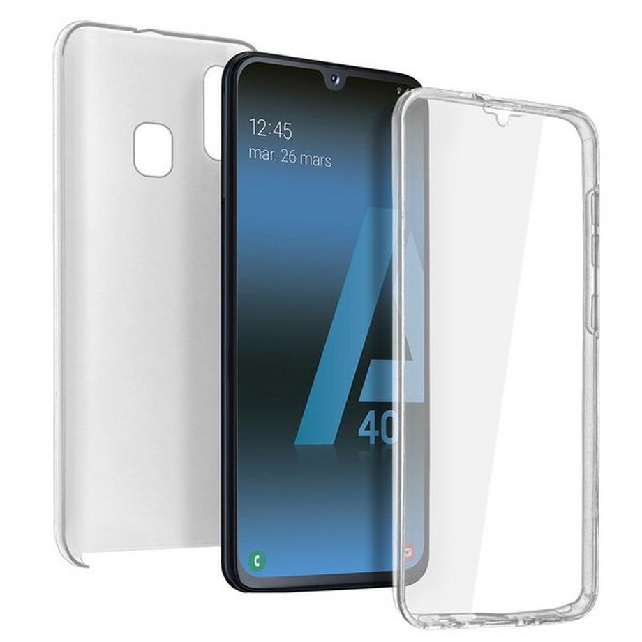Avizar  Full Cover Galaxy A40 Transparent 