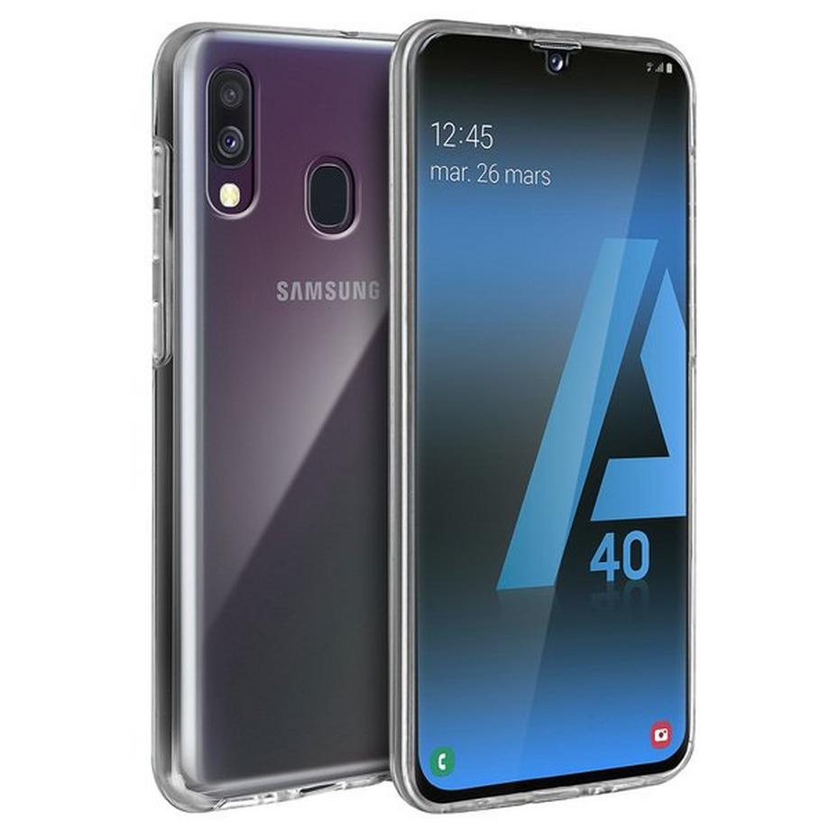 Avizar  Full Cover Galaxy A40 Transparent 