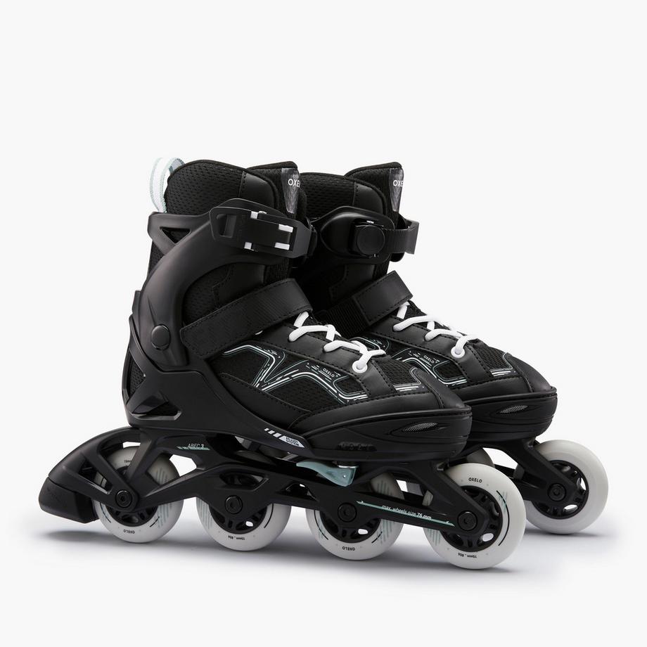 OXELO FIT3 Verstellbare Inlineskates  