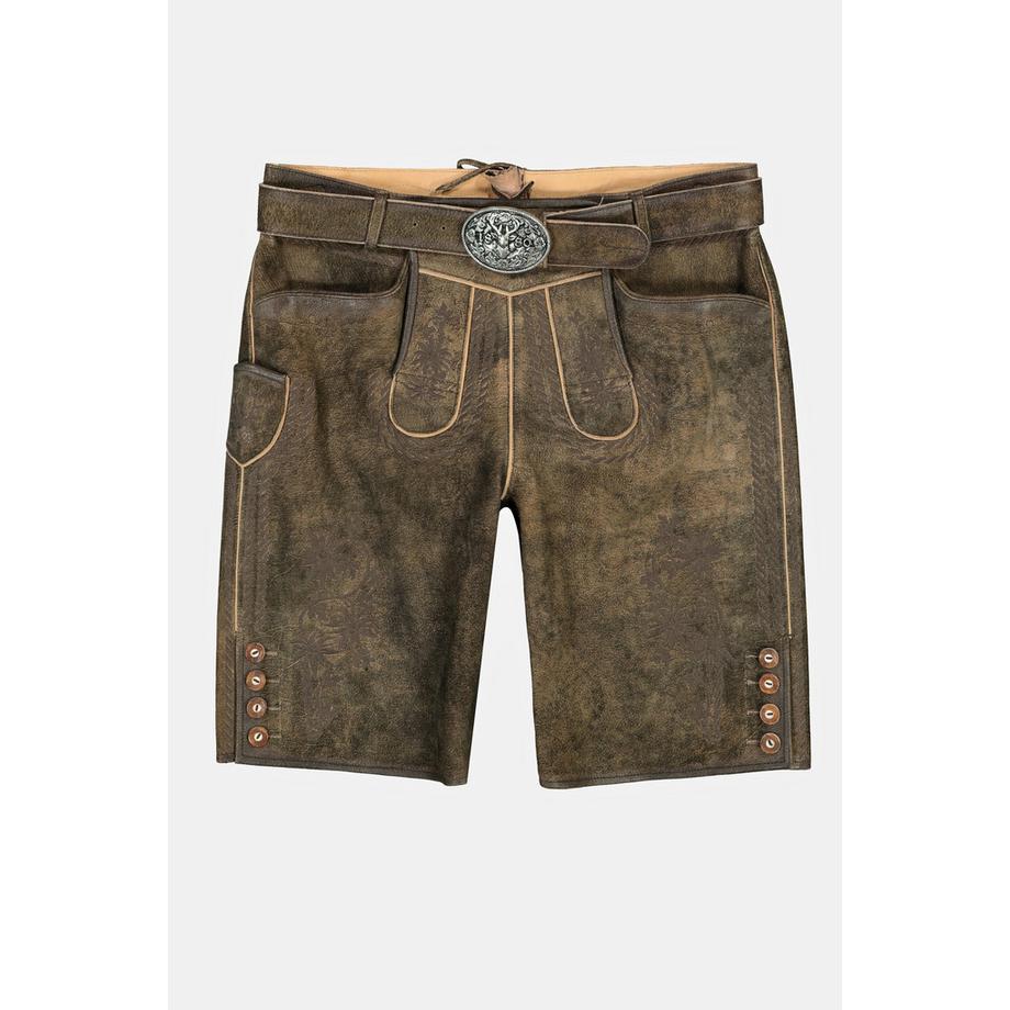 JP1880 Lederhosen in pelle di capra con ricami tradizionali  