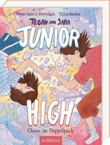 Tegan and Sara: Junior High - Chaos im Doppelpack Quin, Sara; Quin, Tegan; Walden, Tillie (Illustrationen); Walder, Vanessa (Übersetzung) Copertina rigida 