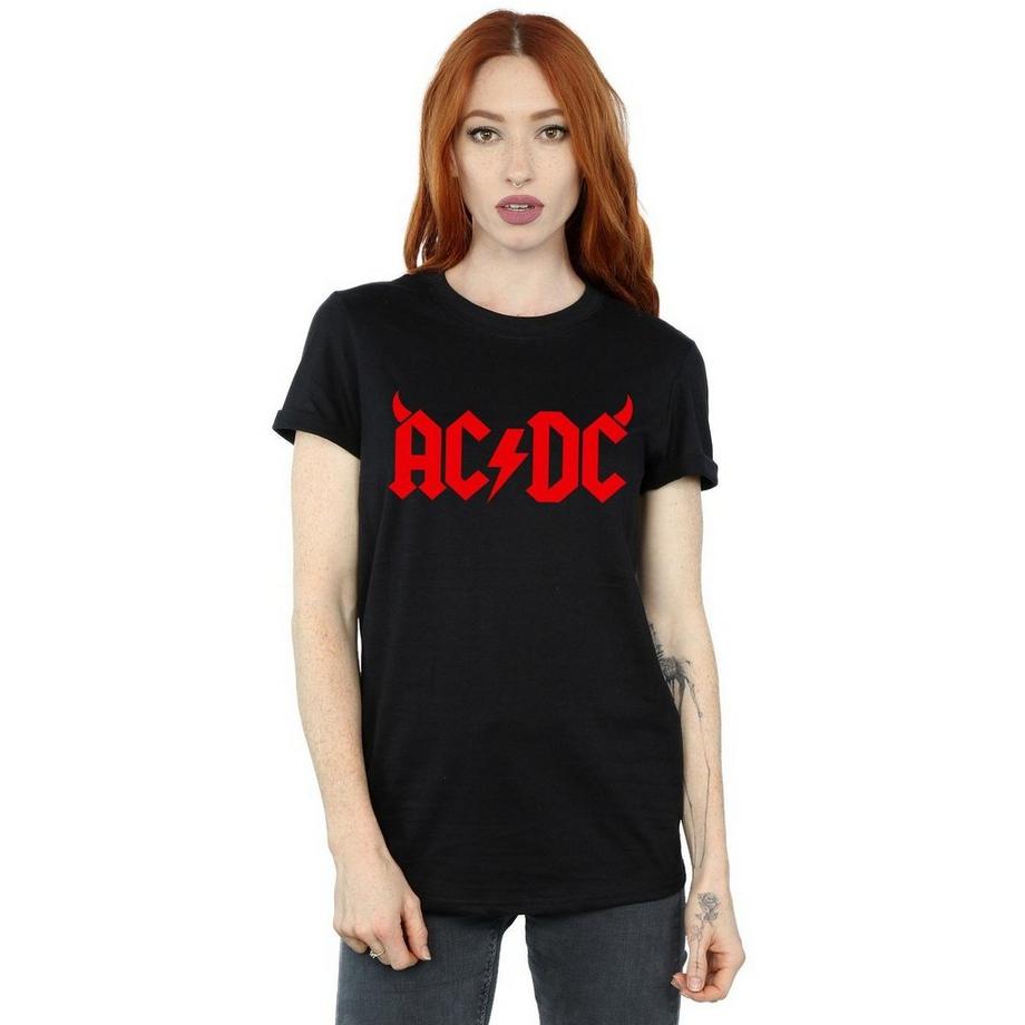 AC/DC ACDC T-Shirt Stampata Maniche Corte  
