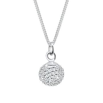 Collier Femme Pendentif Boule Cristal