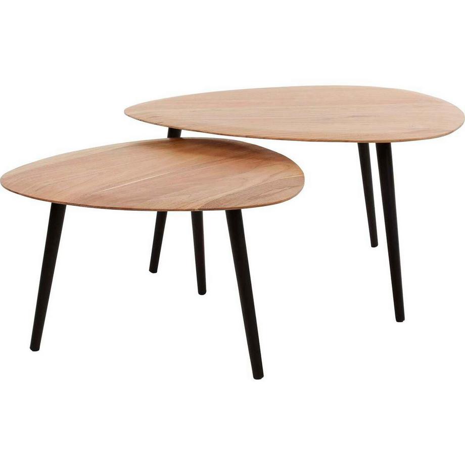 mutoni Tavolino Triangle organico (set di 2)  