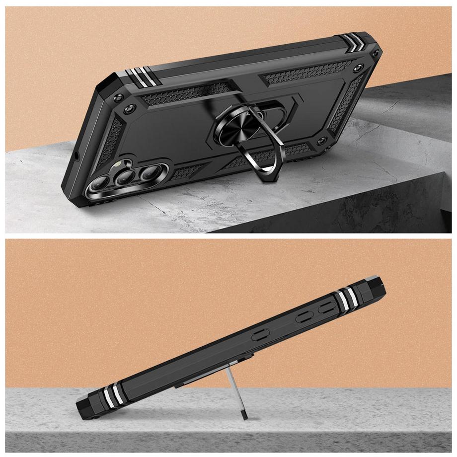 Avizar  Cover anello Samsung Galaxy S23 FE nera 