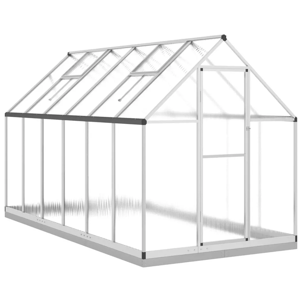 VidaXL - Gewächshaus aluminium, One Size, Silber