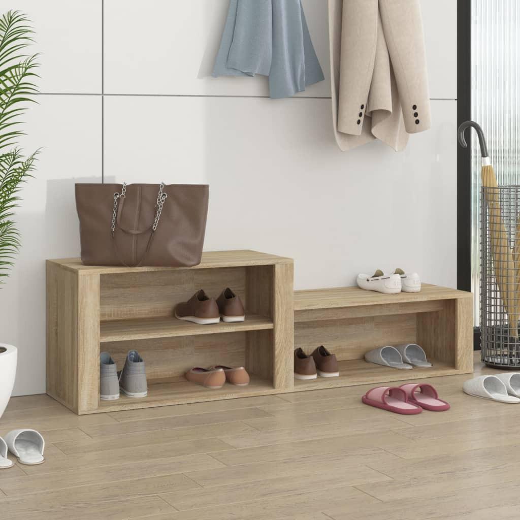 VidaXL Armoire à chaussures bois d'ingénierie  