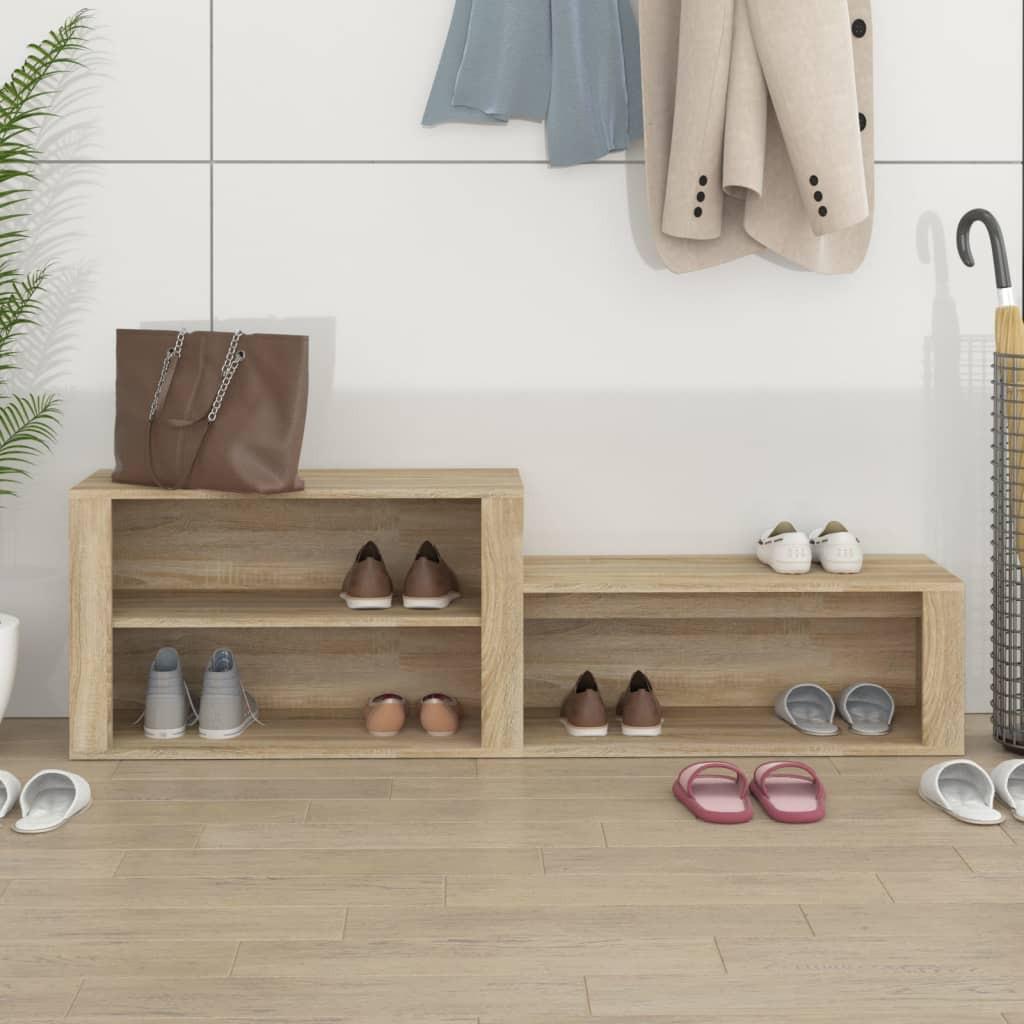 VidaXL Armoire à chaussures bois d'ingénierie  