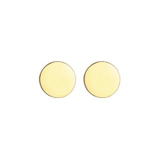 Elli  Boucles d'Oreilles Boucles D'oreilles Cloutées Pour Femme - Ronde Shine Basic 