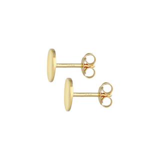 Elli  Ohrringe Ohrstecker Plättchen Rund Glanz Basic 