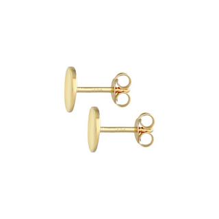 Elli  Boucles d'Oreilles Boucles D'oreilles Cloutées Pour Femme - Ronde Shine Basic 