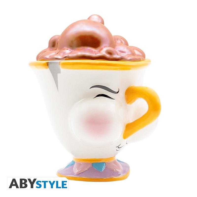 Abystyle Disney La Bella e la Bestia Tazza 3D 460ml: Chip w/Bubble  