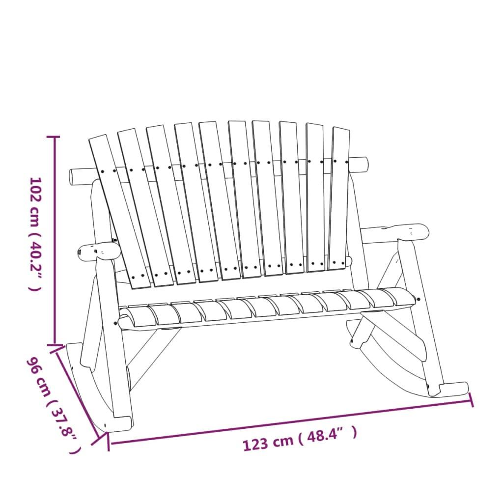 VidaXL Ensemble de salon de jardin bois  