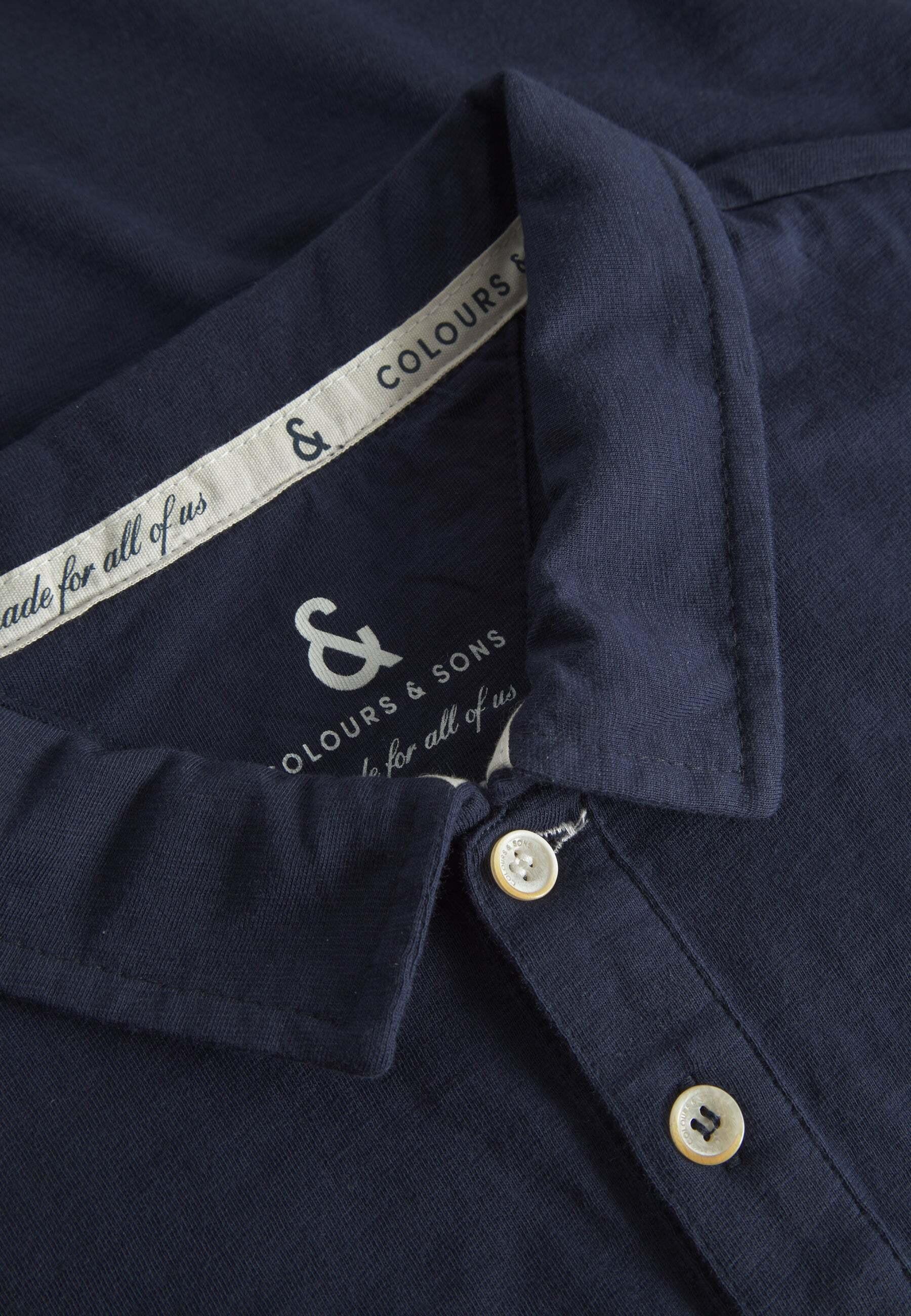Colours & Sons Slub Polo Shirt  