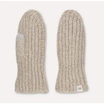 W CHUNKY RIB MITTEN