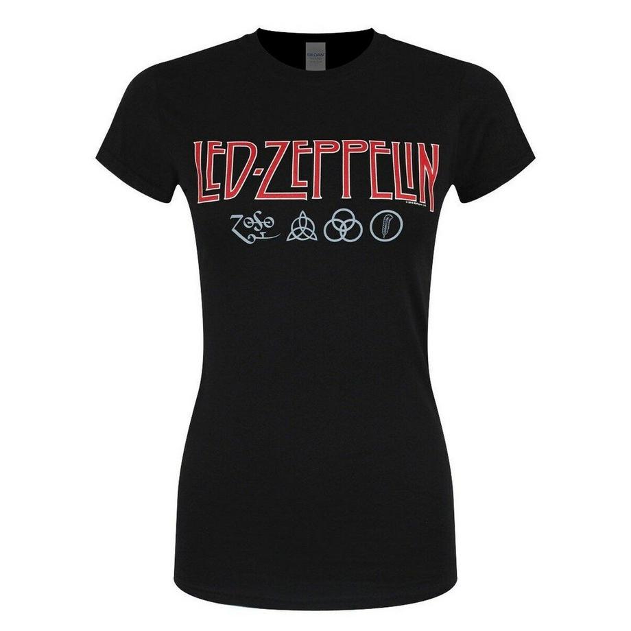 Led Zeppelin Led Zeppelin Logo Graphic Print T-Shirt  