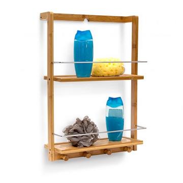 Bambus Duschregal mit 2 Ablagen