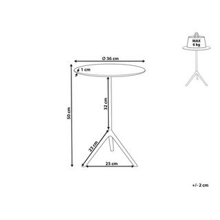 Beliani Tavolino en Alluminio Moderno ERAVUR  