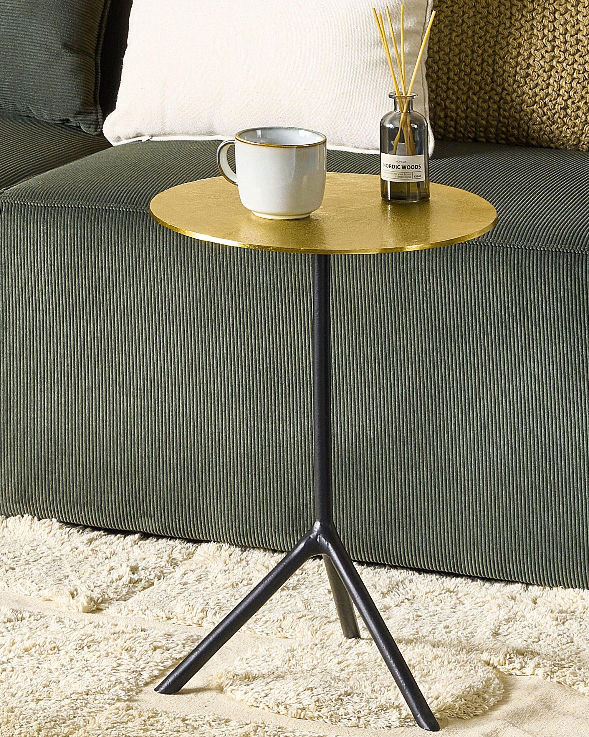 Beliani Table d'appoint en Aluminium Moderne ERAVUR  