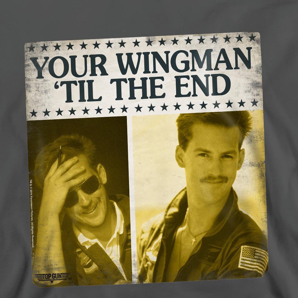 Top Gun Til The End Felpa Stampata Vestibilità Regolare  