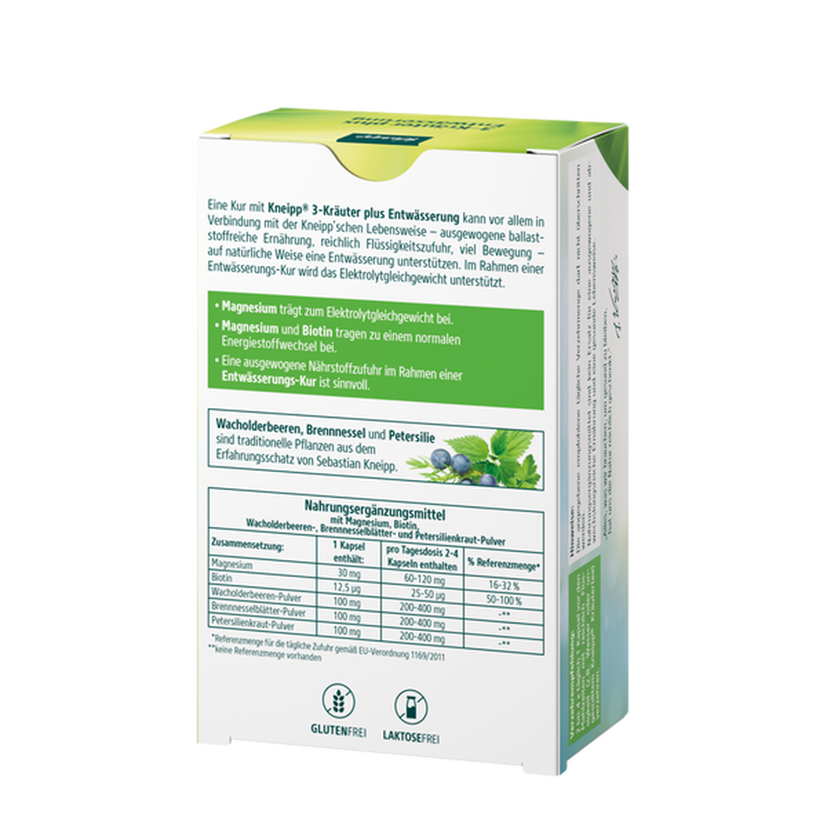 Kneipp  3 Kräuter Entwässerungskapseln 