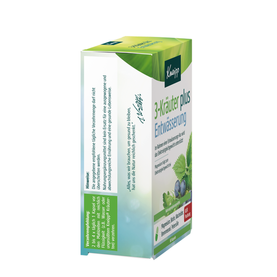 Kneipp  3 Kräuter Entwässerungskapseln 