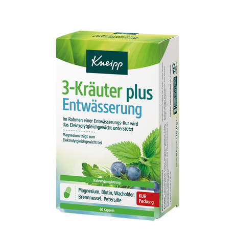 Kneipp  3 Kräuter Entwässerungskapseln 