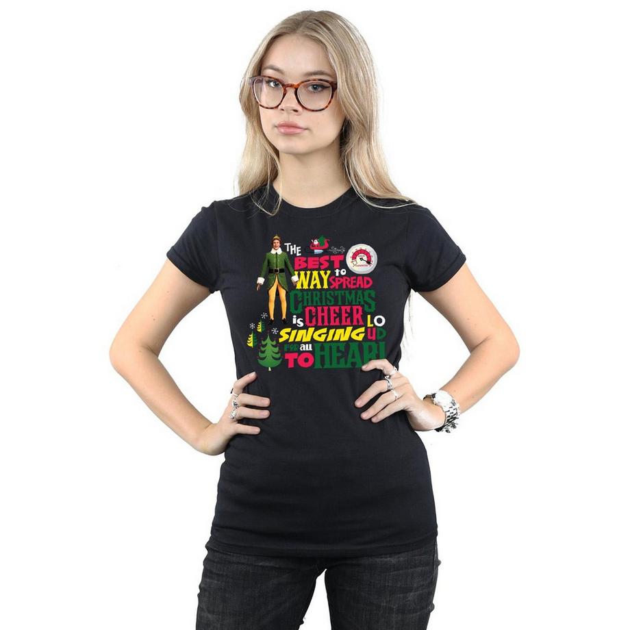 Elf T-shirt Christmas Cheer  