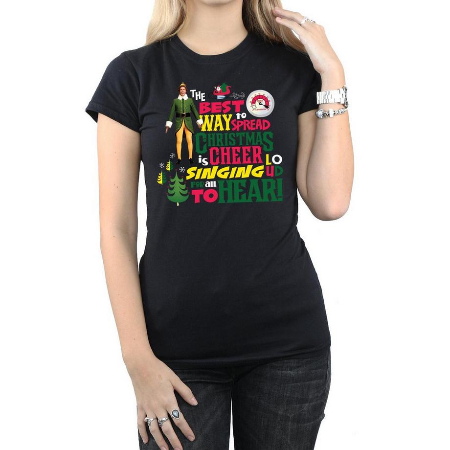 Elf T-shirt Christmas Cheer  