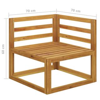 VidaXL panca modulare Legno di acacia  