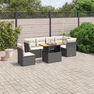 VidaXL set divano da giardino Polirattan  