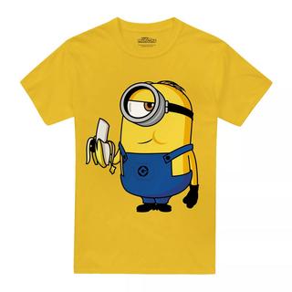 minions Stuart Banane Grafikdruck T-Shirt  