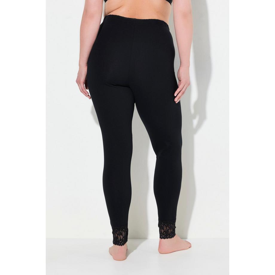 Ulla Popken Leggings Spitzensaum  