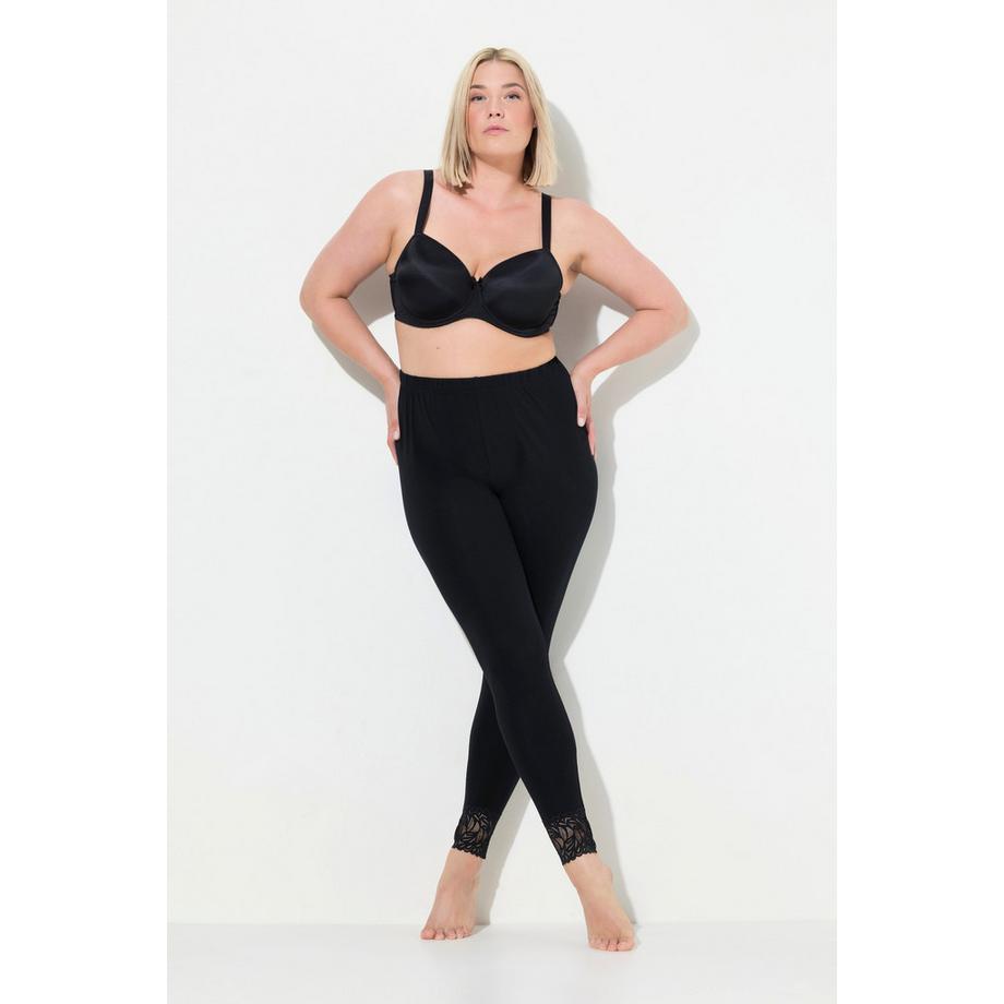 Ulla Popken Leggings Spitzensaum  