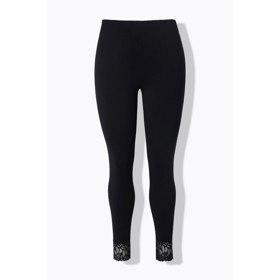 Ulla Popken Leggings Spitzensaum  